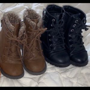 Toddler size 8 combat boots